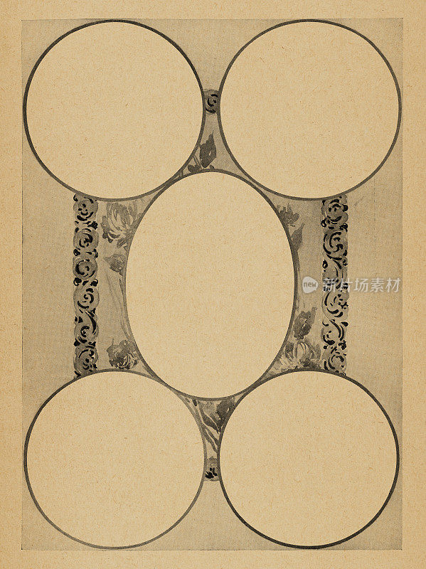 新艺术风格装饰框架- 19世纪